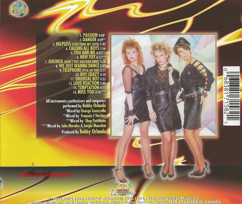 The Flirts - Greatest Hits - Dubman Home Entertainment